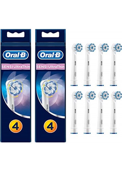 Sensitive Ultra Thin Diş Fırçası Yedek Başlığı 8 Adet Manuel Diş Fırçası