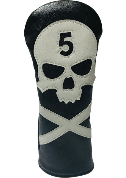 Pu Deri Golf Kafa Kapak Fairway Hibrid Sürücü Kulübü Headcover Guard Sleeve No.5 (Yurt Dışından)