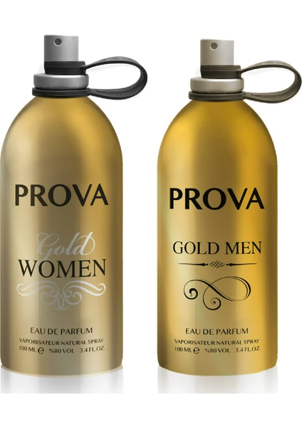 Gold Women ve Gold Men Kadın ve Erkek Parfüm Edp 2 x 100 ml