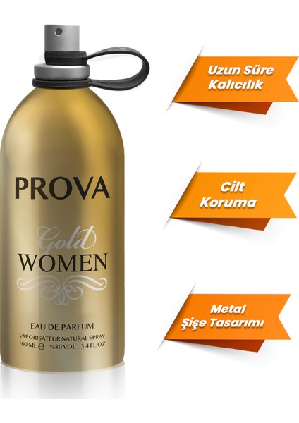 Gold Women ve Gold Men Kadın ve Erkek Parfüm Edp 2 x 100 ml