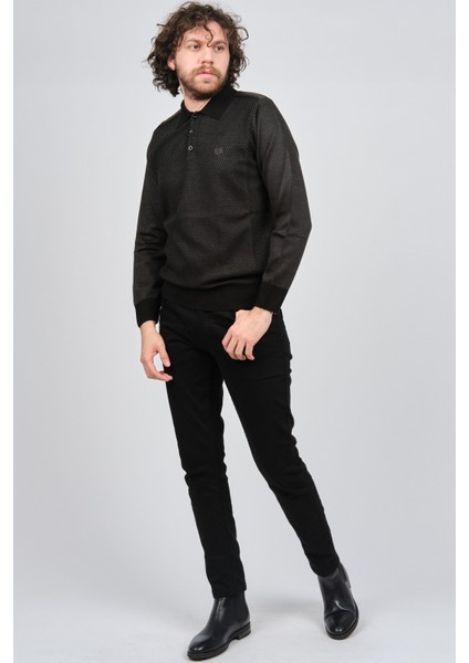Erkek Polo Yaka Kazak 1577412 Siyah fiyatları