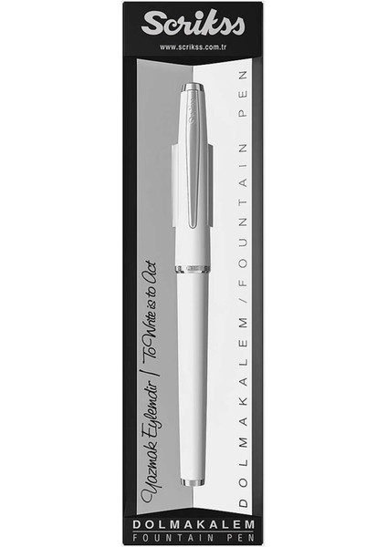 Vintage 33 Dolma Kalem Beyaz