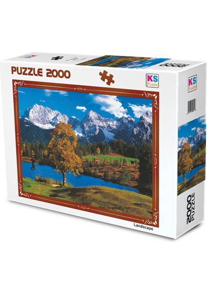 KS Games 11218 Ks Bavyera Alpleri 2000 Parça Manzara Puzzle / +12 Yaş