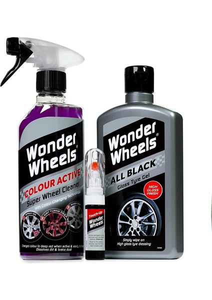 Wonder Wheels Lastik & Jant Rötuş ve Bakım Seti (Gri Jant Için)