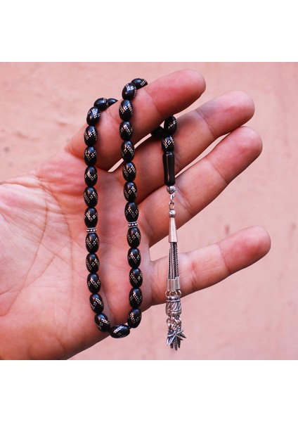 Gümüş Zikzak Işleme Gürcistan Oltusu Tesbih fiyatları