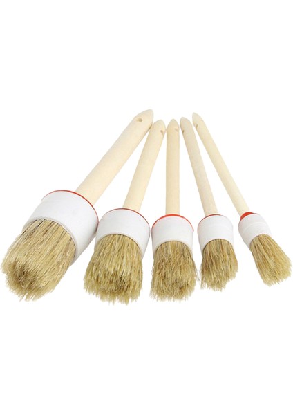 5 Adet Çok Amaçlı Temizleme Fırça Seti - Bej (Yurt Dışından)