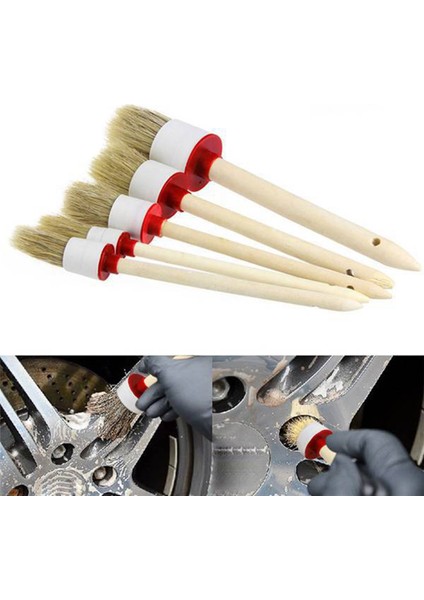 5 Adet Çok Amaçlı Temizleme Fırça Seti - Bej (Yurt Dışından) modelleri