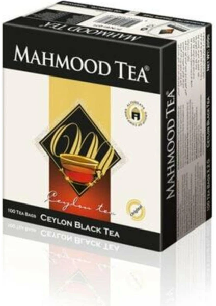 Mahmood Tea İthal %100 Saf Seylan 100lü Bardak Poşet Çay