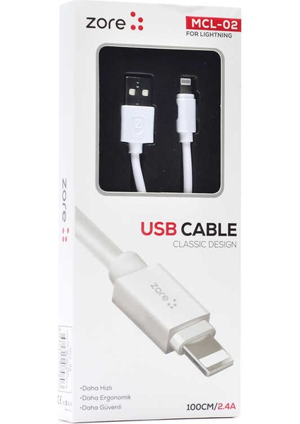 Mcl-02 Lightning USB Kablo
