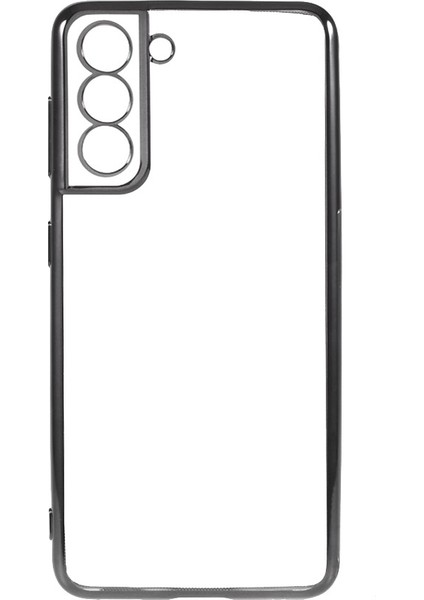 Galaxy S21 5g Için Şeffaf Galvanik Pc Telefon Kılıfı - Siyah (Yurt Dışından) fiyatları