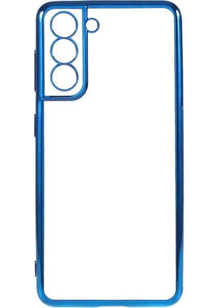 Galaxy S21 5g Için Şeffaf Galvanik Pc Telefon Kılıfı - Mavi (Yurt Dışından) fiyatları