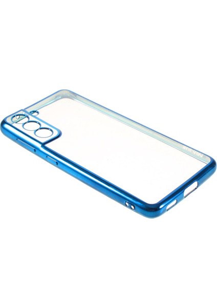 Galaxy S21 5g Için Şeffaf Galvanik Pc Telefon Kılıfı - Mavi (Yurt Dışından) fırsatları