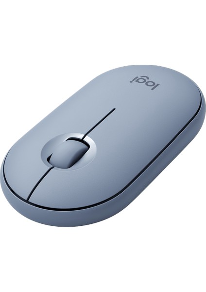M350 Pebble Sessiz Kablosuz Kompakt Mouse - Mavi/Gri