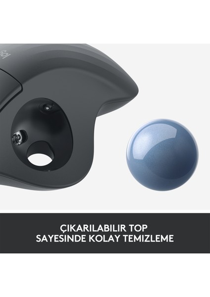 ERGO M575 Kablosuz İztopu Özellikli Konforlu Ergonomik Mouse - Siyah