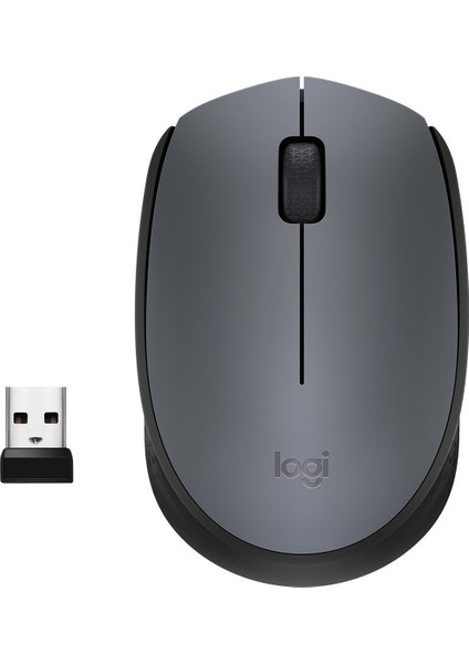 M170 USB Alıcılı Kablosuz Kompakt Mouse - Gri