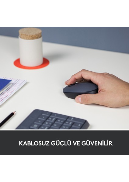 M170 USB Alıcılı Kablosuz Kompakt Mouse - Gri