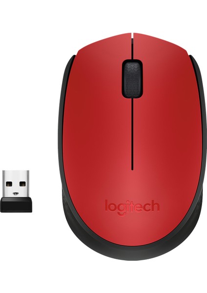 LOGITECH M171 KABLOSUZ MOUSE KIRMIZI 910-004641