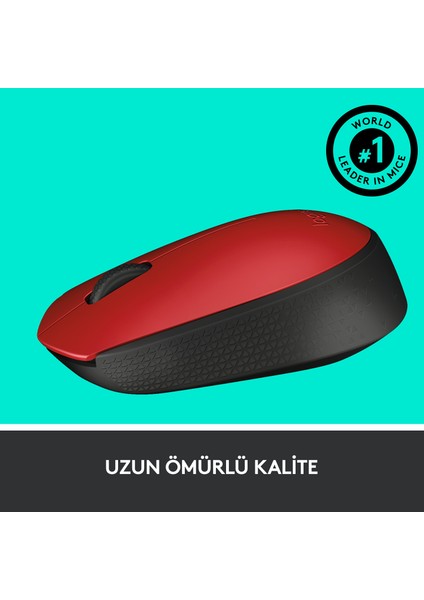 LOGITECH M171 KABLOSUZ MOUSE KIRMIZI 910-004641