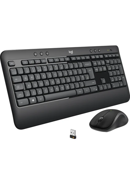 MK540 ADVANCED Kablosuz Türkçe Klavye Mouse Seti - Siyah