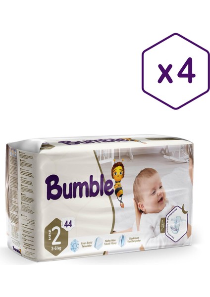 Çocuk Bezi Ikiz Paket No:2 3 - 6 kg 4 x 44'lü