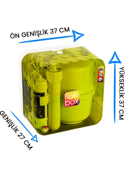 Sarı 5 Aşamalı Pompasız Su Arıtma Cihazı modelleri