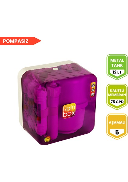 Mor 5 Aşamalı Pompasız Su Arıtma Cihazı