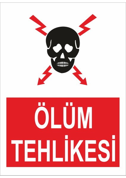 Ölüm Tehlikesi Iş Güvenliği ve Uyarı Levhaları