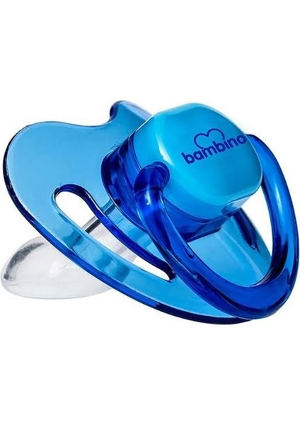 Silikon Damaklı Emzik No:1 Mavi