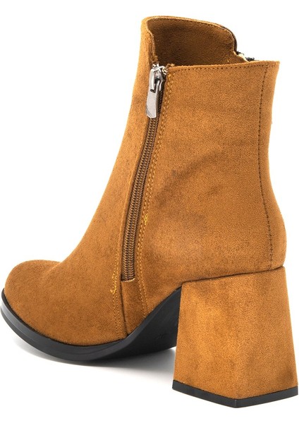 Kadın Süet Kalın Topuk Kısa Bot-Bootie fırsatları