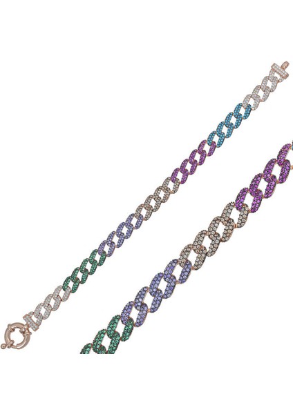 Gümüş Taşlı Gurmet Bayan Bileklik