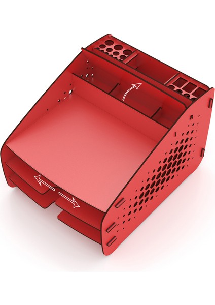 Medium Hexa - 6 Renk - A4 Evrak Rafı Masaüstü Organizer Düzenleyici Kırmızı modelleri