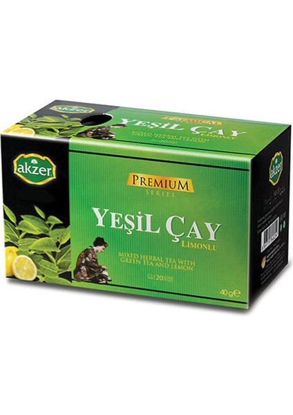 Yeşil Çay Limonlu 20 Poşet Çay