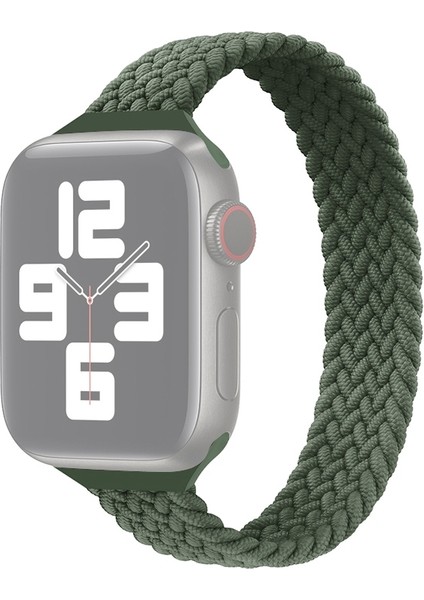 Apple Watch Uyumlu 7 45MM / 6 & Se & 5 & 4 44MM / 3 & 2 & 1 42MM Için Kayış Koyu Zeytin Yeşili