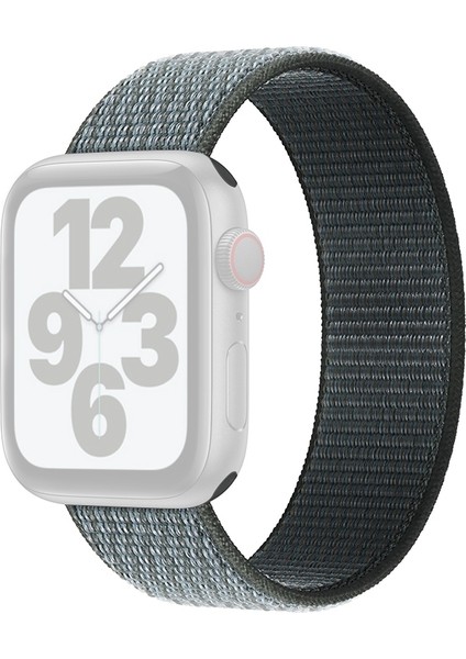 Naylon Değiştirme Kayışı, Boyut: M 44MM / 42MM Gri Fırtınası