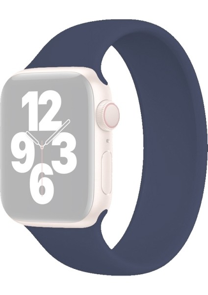 Apple Watch Uyumlu Serisi Için 5 & 4 44MM Watch Uyumluband, Boyut: L 156MM Koyu Mavi