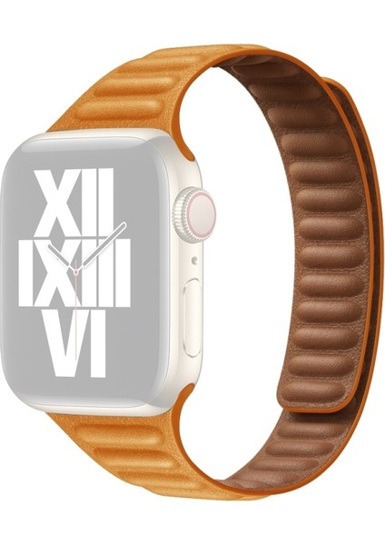 Apple Watch Uyumlu 7 45MM / 6 & Se & 5 & 4 44MM / 3 & 2 & 1 42MM Için Kayış Hanabishi Çim Rengi