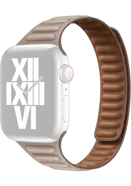 Apple Watch Uyumlu 7 45MM / 6 & Se & 5 & 4 44MM / 3 & 2 & 1 42MM Için Kayış Haki
