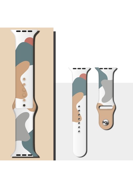 Apple Watch Uyumlu 7 45MM / 6 & Se & 5 & 4 44MM / 3 & 2 & 1 42MM Için Kayış Stil2