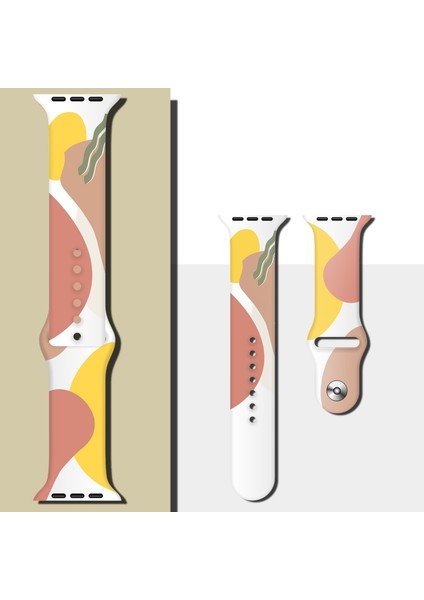 Apple Watch Uyumlu 7 45MM / 6 & Se & 5 & 4 44MM / 3 & 2 & 1 42MM Için Kayış Stil3