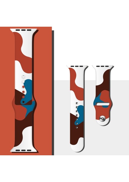 Apple Watch Uyumlu 7 45MM / 6 & Se & 5 & 4 44MM / 3 & 2 & 1 42MM Için Kayış Stil4