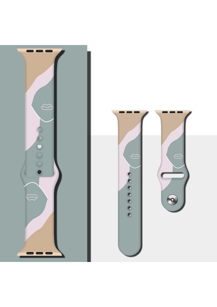 Apple Watch Uyumlu 7 45MM / 6 & Se & 5 & 4 44MM / 3 & 2 & 1 42MM Için Kayış Stil7