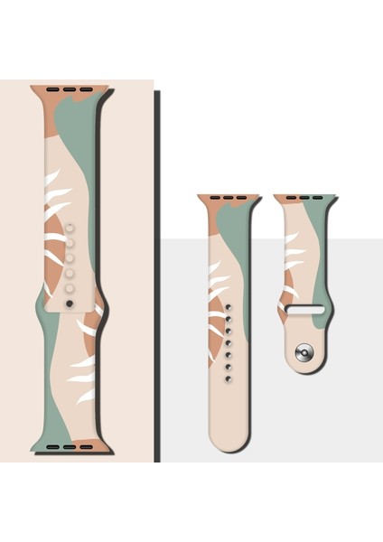 Apple Watch Uyumlu 7 45MM / 6 & Se & 5 & 4 44MM / 3 & 2 & 1 42MM Için Kayış Stil8