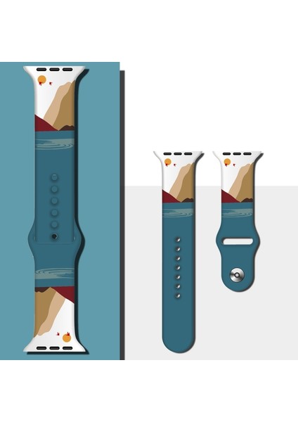 Apple Watch Uyumlu 7 45MM / 6 & Se & 5 & 4 44MM / 3 & 2 & 1 42MM Için Kayış STIL11