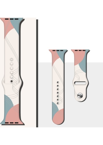 Apple Watch Uyumlu 7 45MM / 6 & Se & 5 & 4 44MM / 3 & 2 & 1 42MM Için Kayış Stil5(Yurt Dışından)