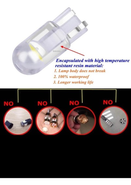 T10 Yeni Nesil LED Ampül Park LED Plaka LED Tavan LED Beyaz 4 Ad modelleri