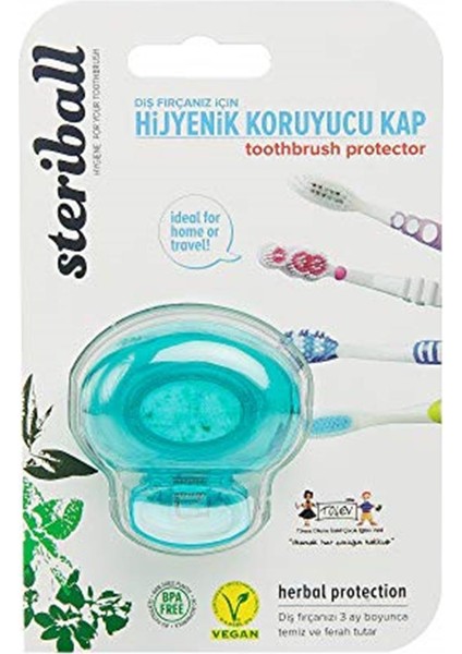 Diş Fırçası Koruma Kabı - TurkuazManuel Diş Fırçası