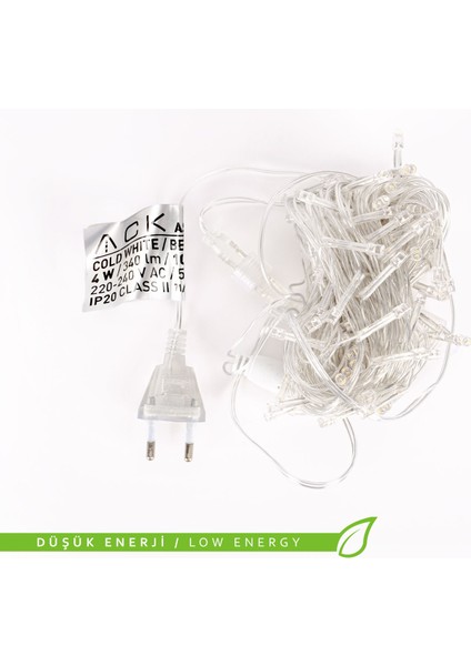 LED Süsleme Işığı Beyaz Işık 100 Ledli 10 mt AS90-00403 fırsatları