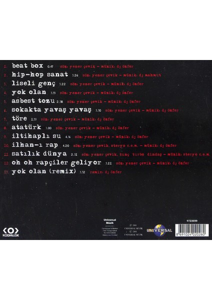 Universal Müzik Yener – Sus CD