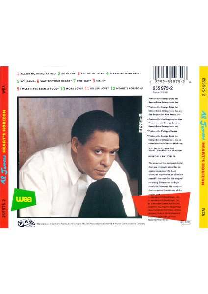 Al Jarreau – Heart's Horizon CD