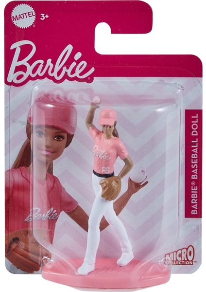 Barbie​ Mini Koleksiyon Bebekleri Beyzbolcu Bebek HCH17